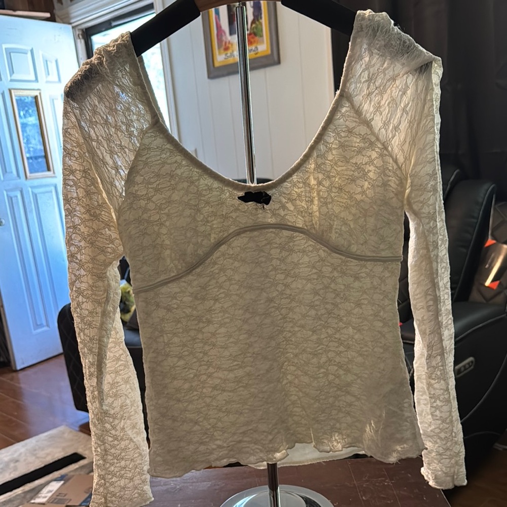 Persaya Gray Raglan Long Sleeve Fitted Blouse